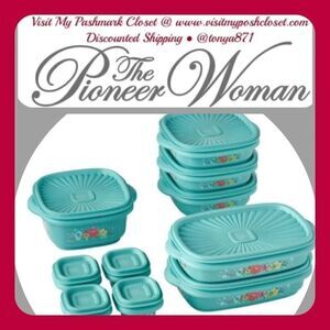 🦋 New Pioneer Woman 20-Piece Assorted Food Storage Set, Breezy Blossoms